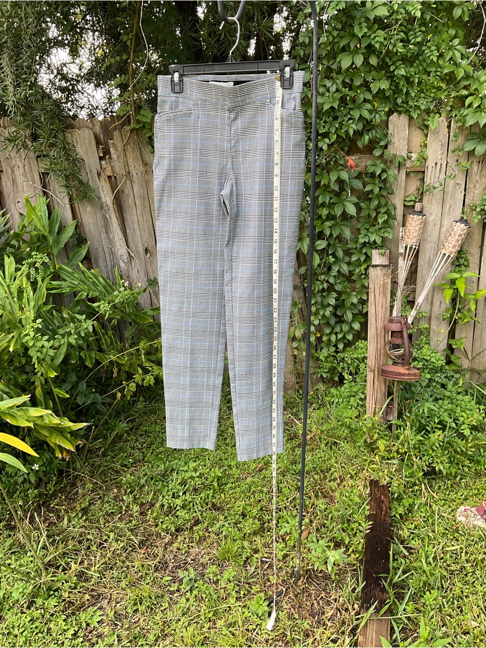 Men's Gray Plaid Dress Pants - Classic Tailored Fit